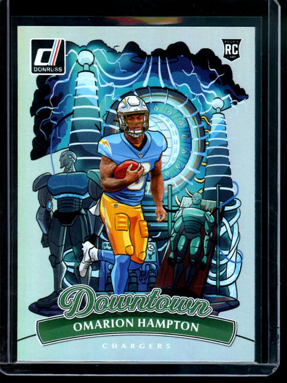 2025 Panini Donruss Omarion Hampton Rookie Downtown Case Hit Chargers