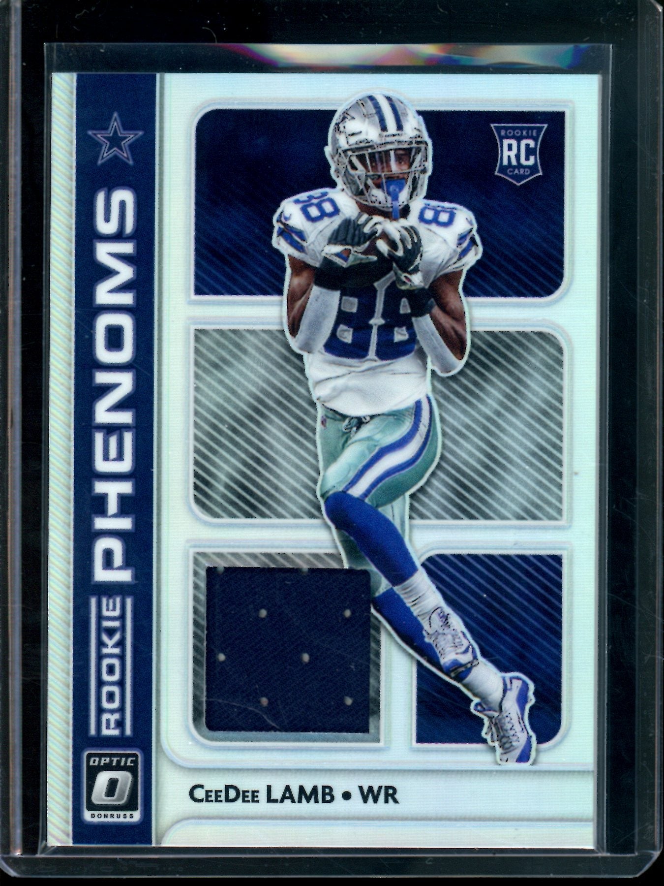 2020 Panini Optic CeeDee Lamb Rookie Phenoms Jersey Relic Holo Cowboys