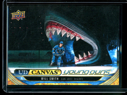 2024 Upper Deck Series 2 Will Smith UD Canvas Young Guns Sharks