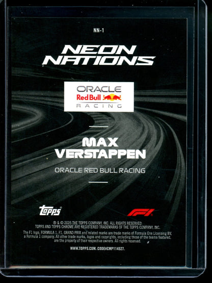 2025 Topps Chrome Max Verstappen SP Refractor NN-1