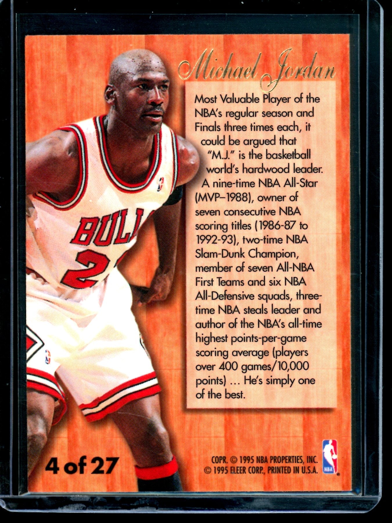 1995 Flair Michael Jordan  Hardwood Leaders Bulls