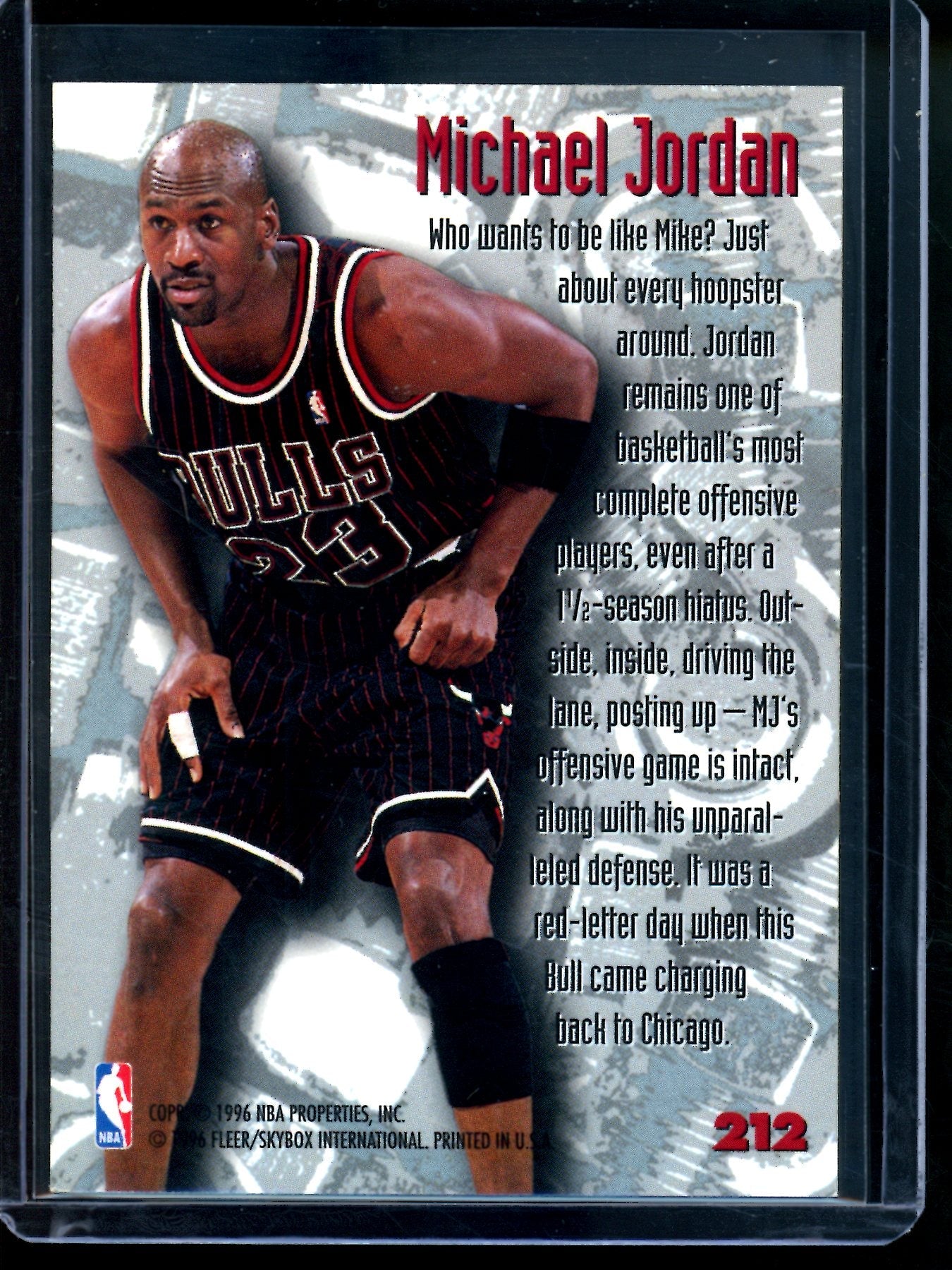 1996 Fleer Metal Michael Jordan Nuts & Bolts Bulls