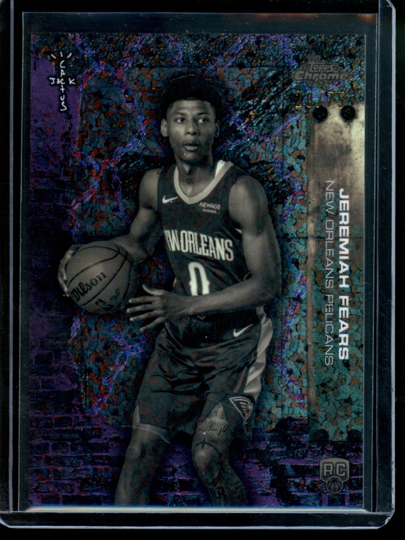 2026 Topps Cactus Jack Chrome Jeremiah Fears Rookie Mini Diamond /75