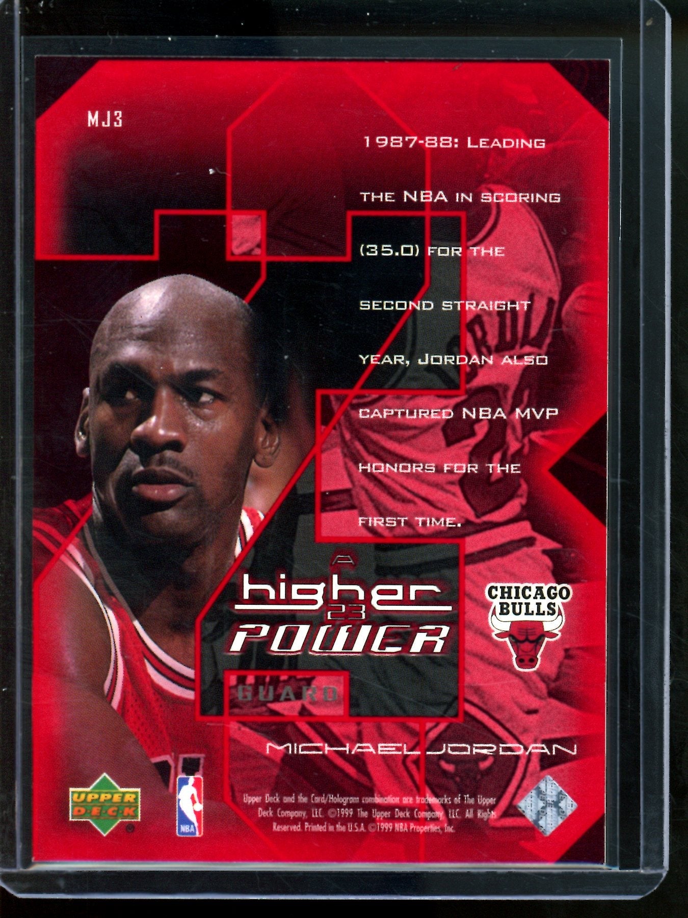 1999 Upper Deck Michael Jordan Refractor #MJ3 Bulls