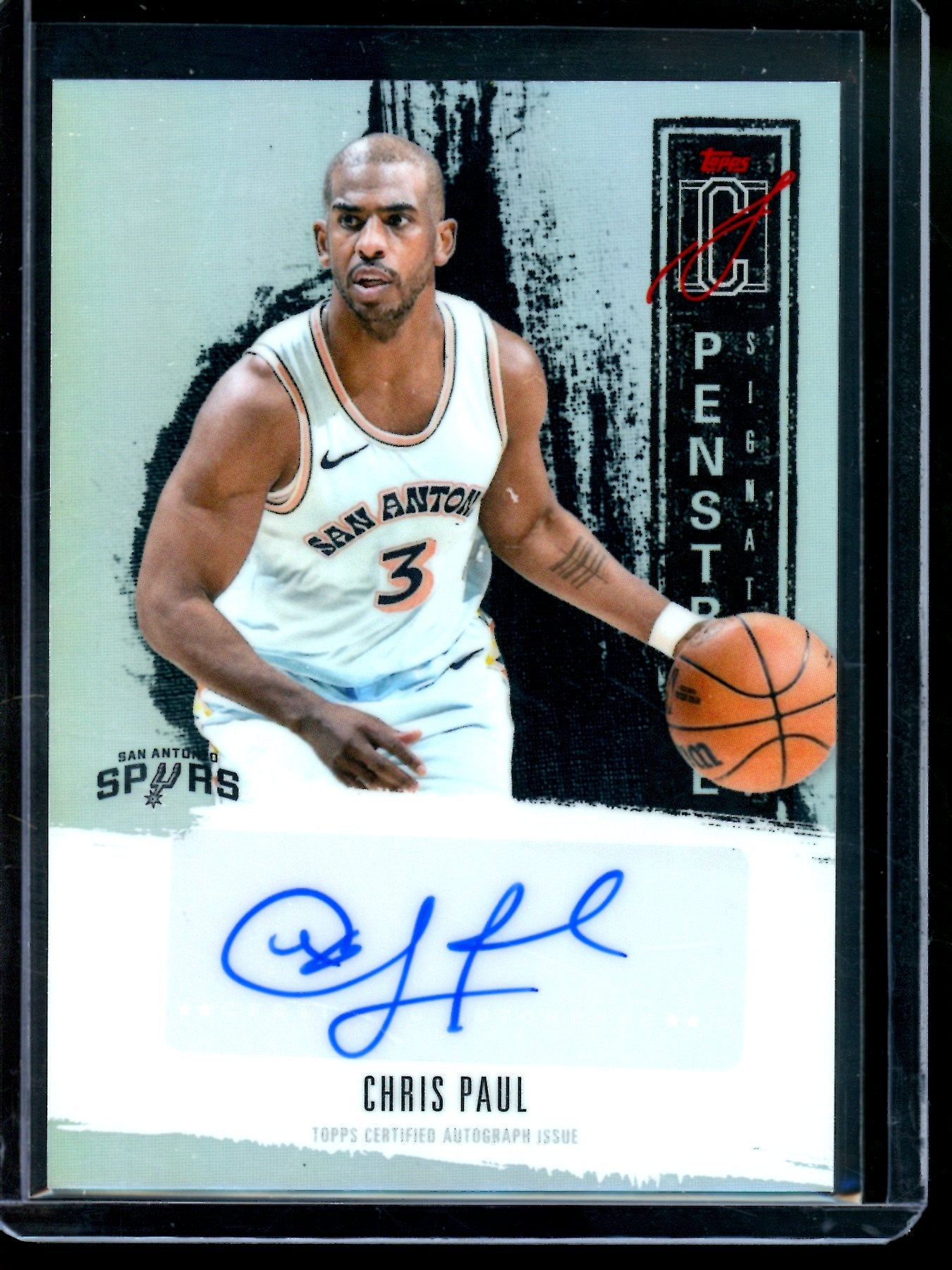 2026 Topps Signature Class Chris Paul Penstroke Autograph Refractor Spurs