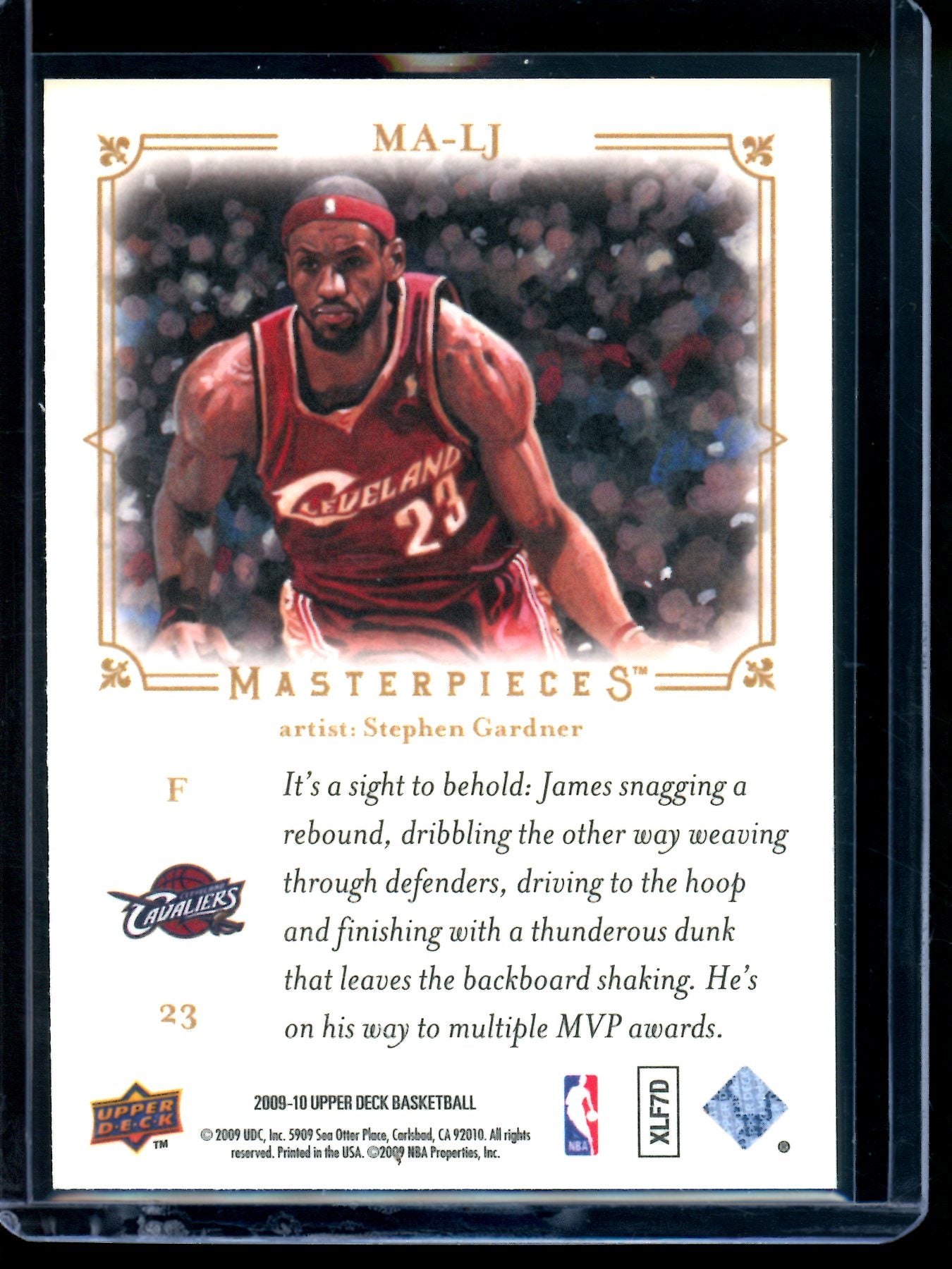 2009 Upper Deck LeBron James Masterpieces Cavaliers
