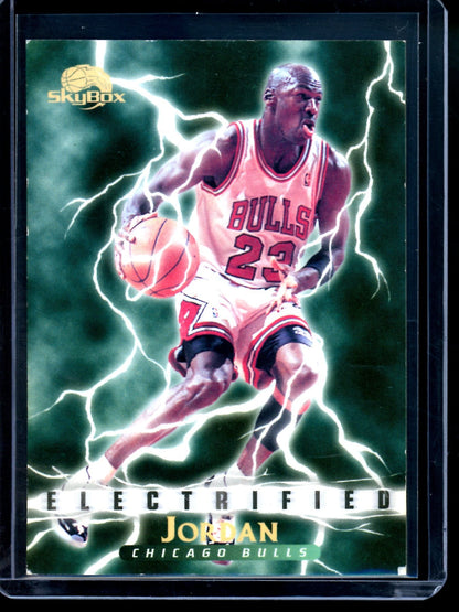 1996 Skybox Michael Jordan Electrified Bulls (Damaged)