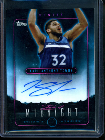 2024 Topps Midnight Karl-Anthony Towns Autograph Timberwolves
