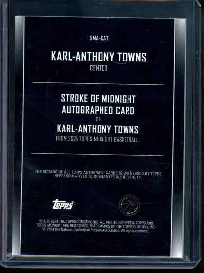 2024 Topps Midnight Karl-Anthony Towns Autograph Timberwolves
