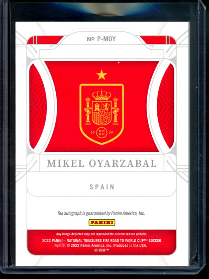 2022 Panini National Treasures Mikel Oyarzabal Penmanship Autograph /99 Spain