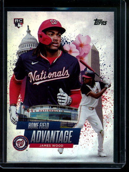 2025 Topps Flagship James Wood Rookie Home Field Advantage SP Nationals