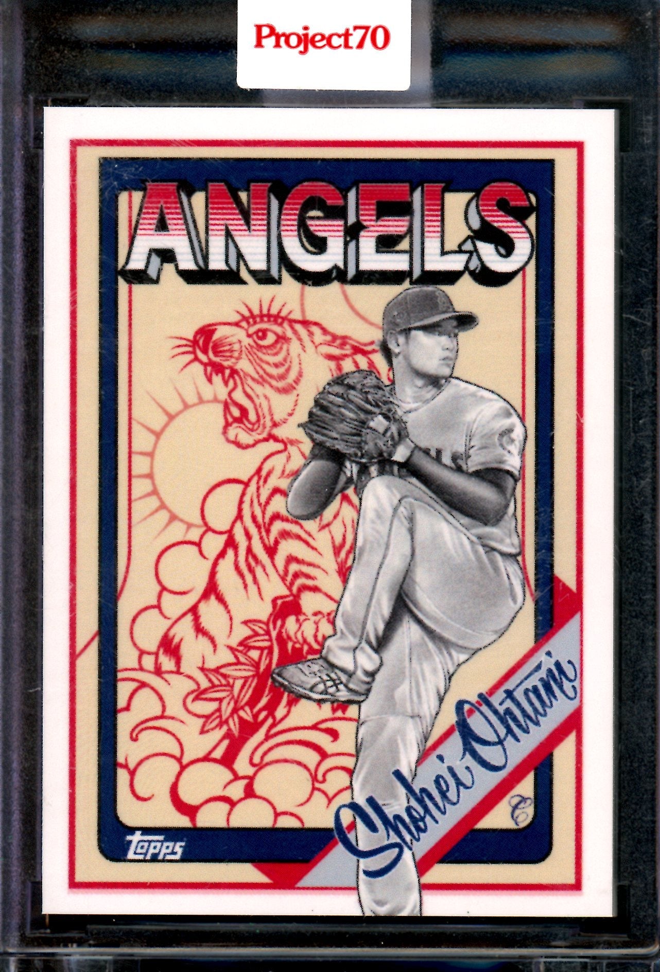 2021 Topps Project 70 Shohei Ohtani Mister Cartoon #493 Encased Angels