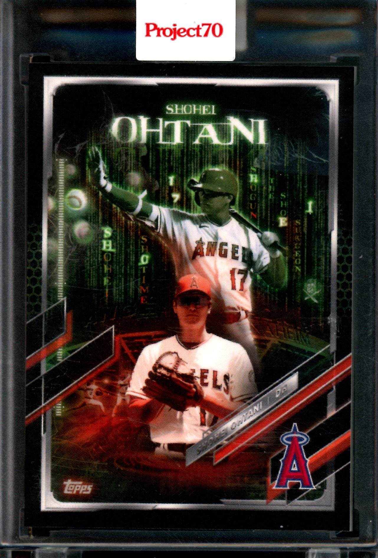 2021 Topps Project 70 Shohei Ohtani The Shoe Surgeon #550 Encased Angels
