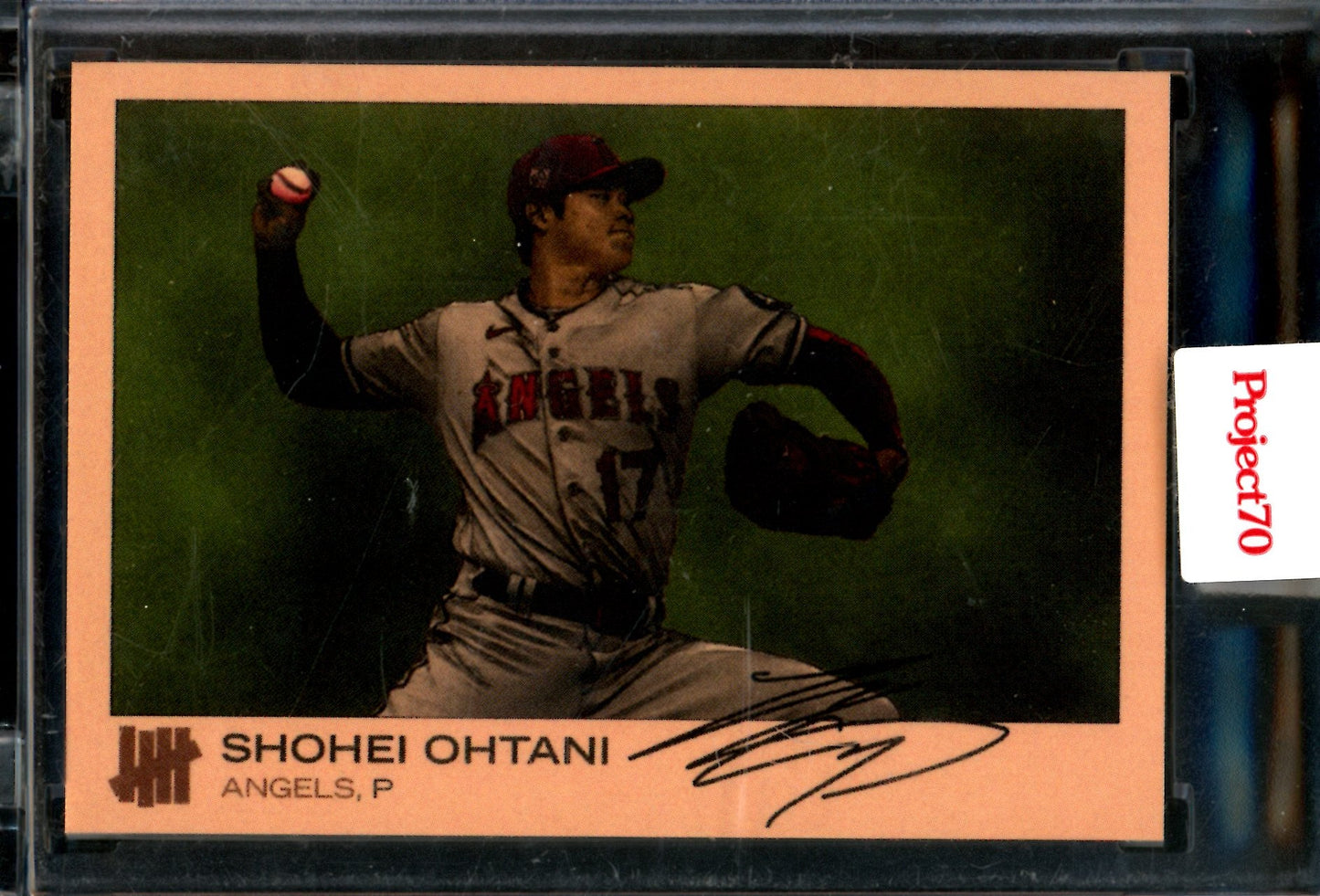 2021 Topps Project 70 Shohei Ohtani Undefeated #621 Encased Angels
