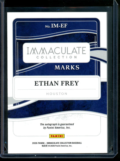 2026 Panini Immaculate Ethan Frey Autograph /35 Astros