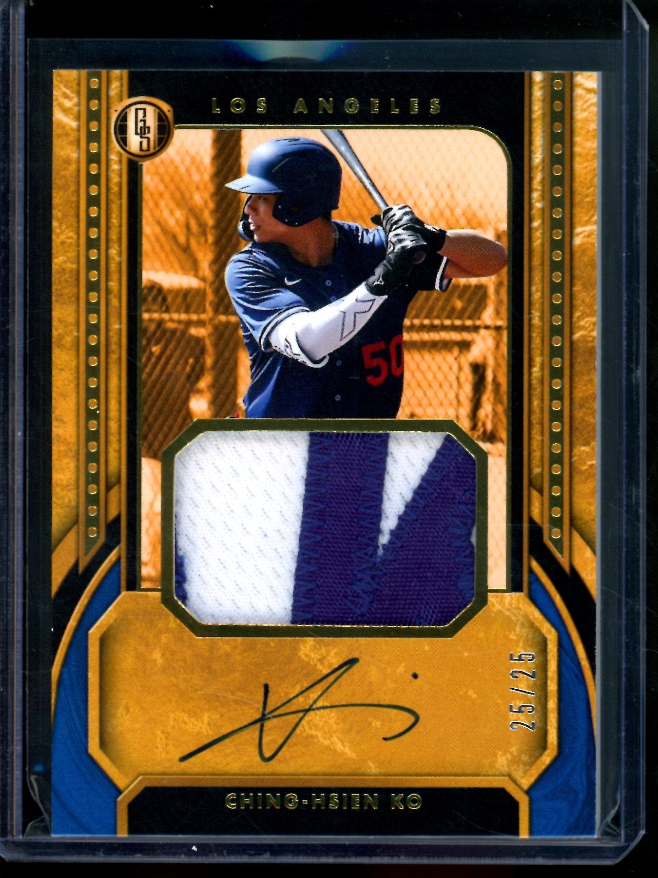 2026 Panini Gold Standard Ching-Hsien KO Patch Autograph /25 Dodgers