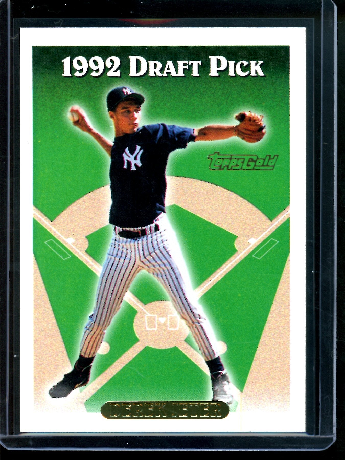 1993 Topps Gold Derek Jeter Draft Pick Rookie Yankees