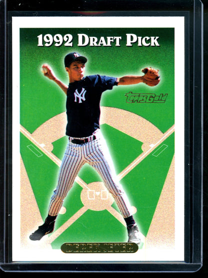 1993 Topps Gold Derek Jeter Draft Pick Rookie Yankees