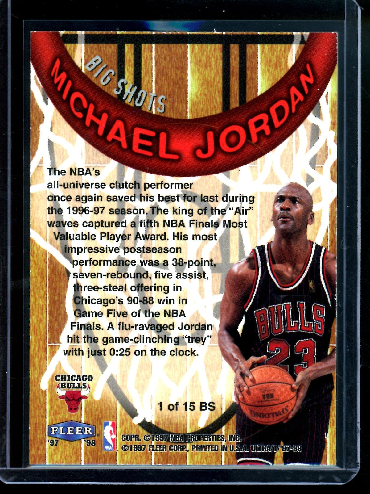 1997 Fleer Ultra Michael Jordan Big Shots Bulls