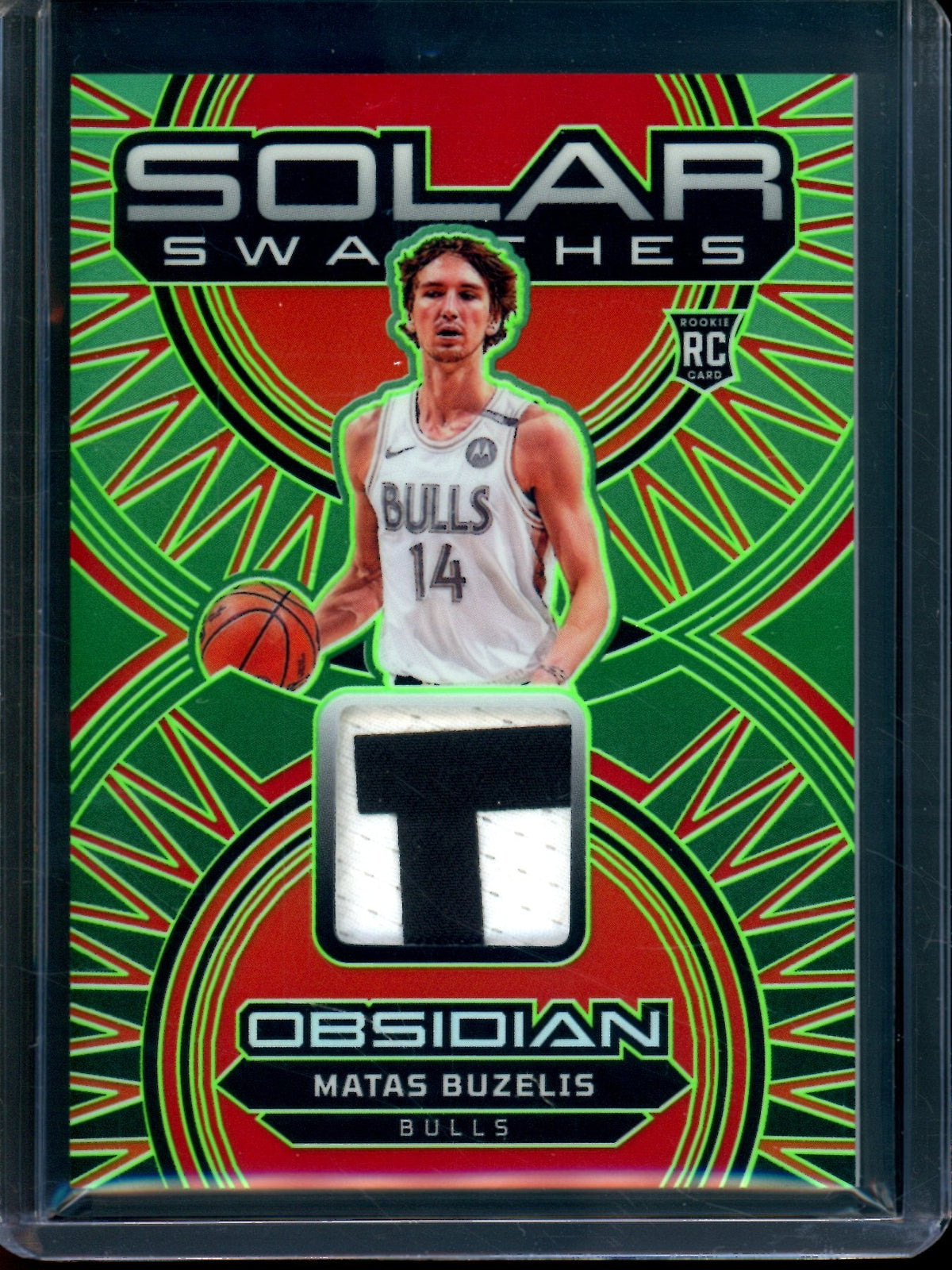 2024 Panini Obsidian Matas Buzelis Solar Swatches Rookie Relic /25 Bulls