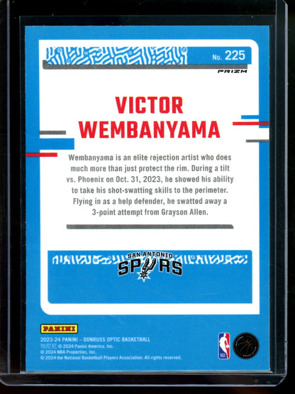 2023 Optic Victor Wembanyama Pink Hyper Rated Rookie Spurs
