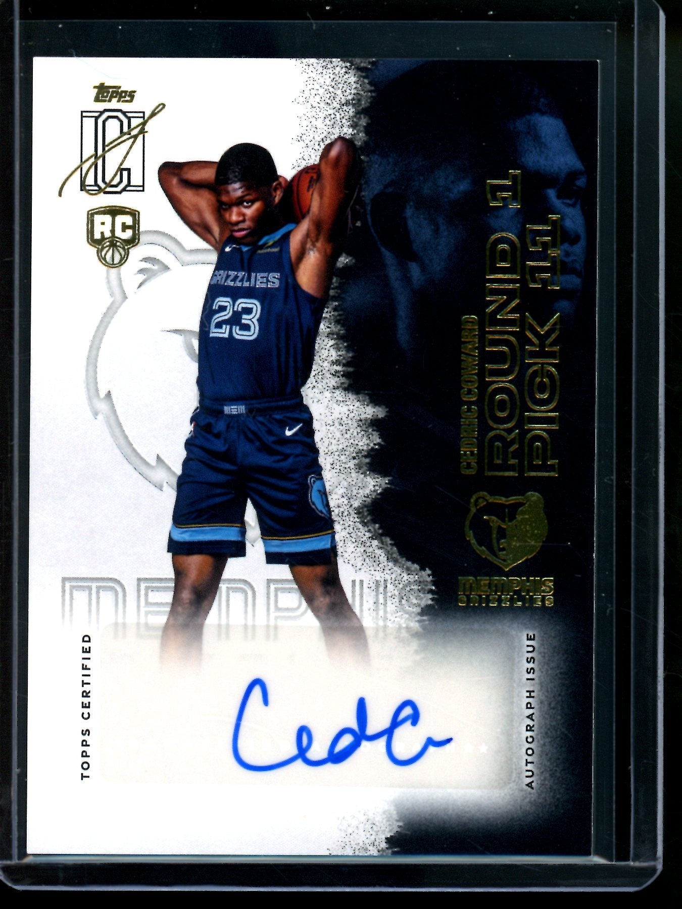 2026 Topps Signature Class Cedric Coward Rookie Autograph Grizzlies