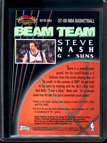2007 Topps Stadium Club Steve Nash Beam Team Relic Suns