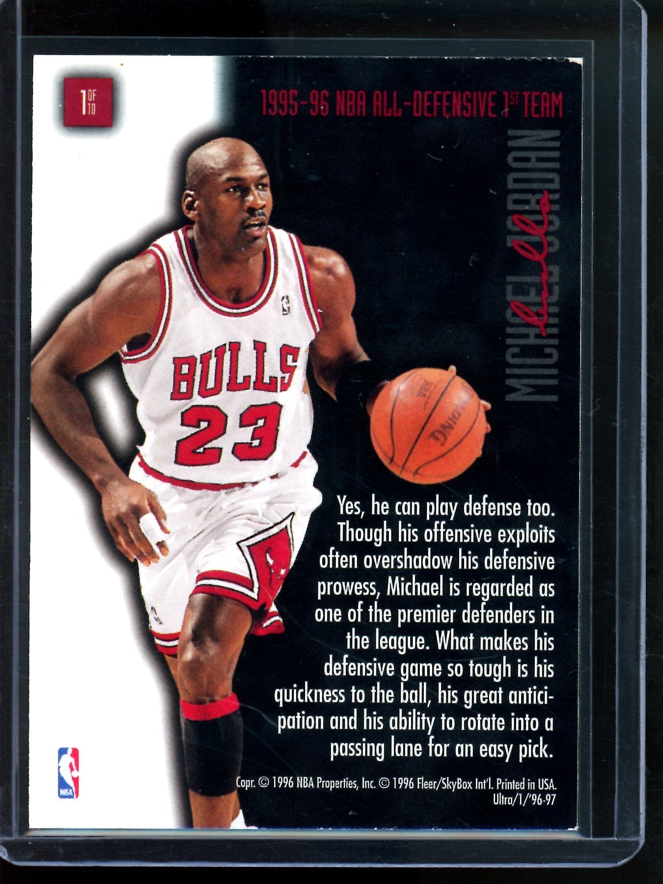 1996 Fleer Ultra Michael Jordan Full Court Bulls