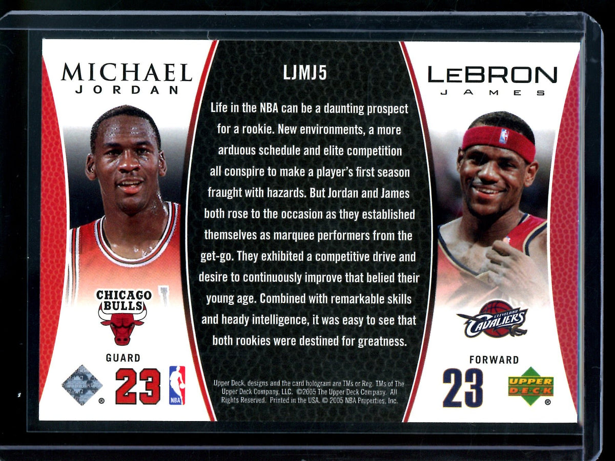 2005 Upper Deck Michael Jordan / Lebron James MJ Dual LJ #LJMJ5 Bulls