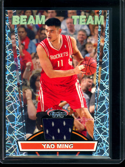 2007 Topps Stadium Club Yao Ming Beam Team Relic Rockets