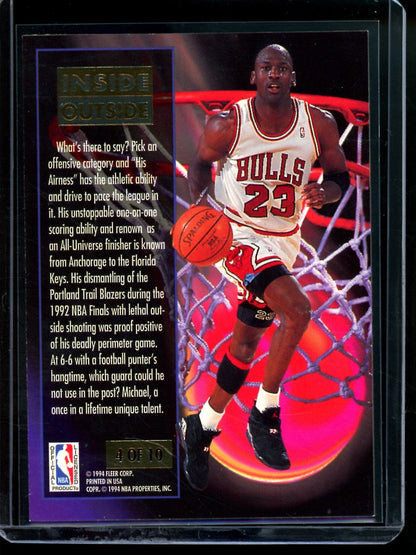 1994 Fleer Ultra Michael Jordan Inside Outside Bulls