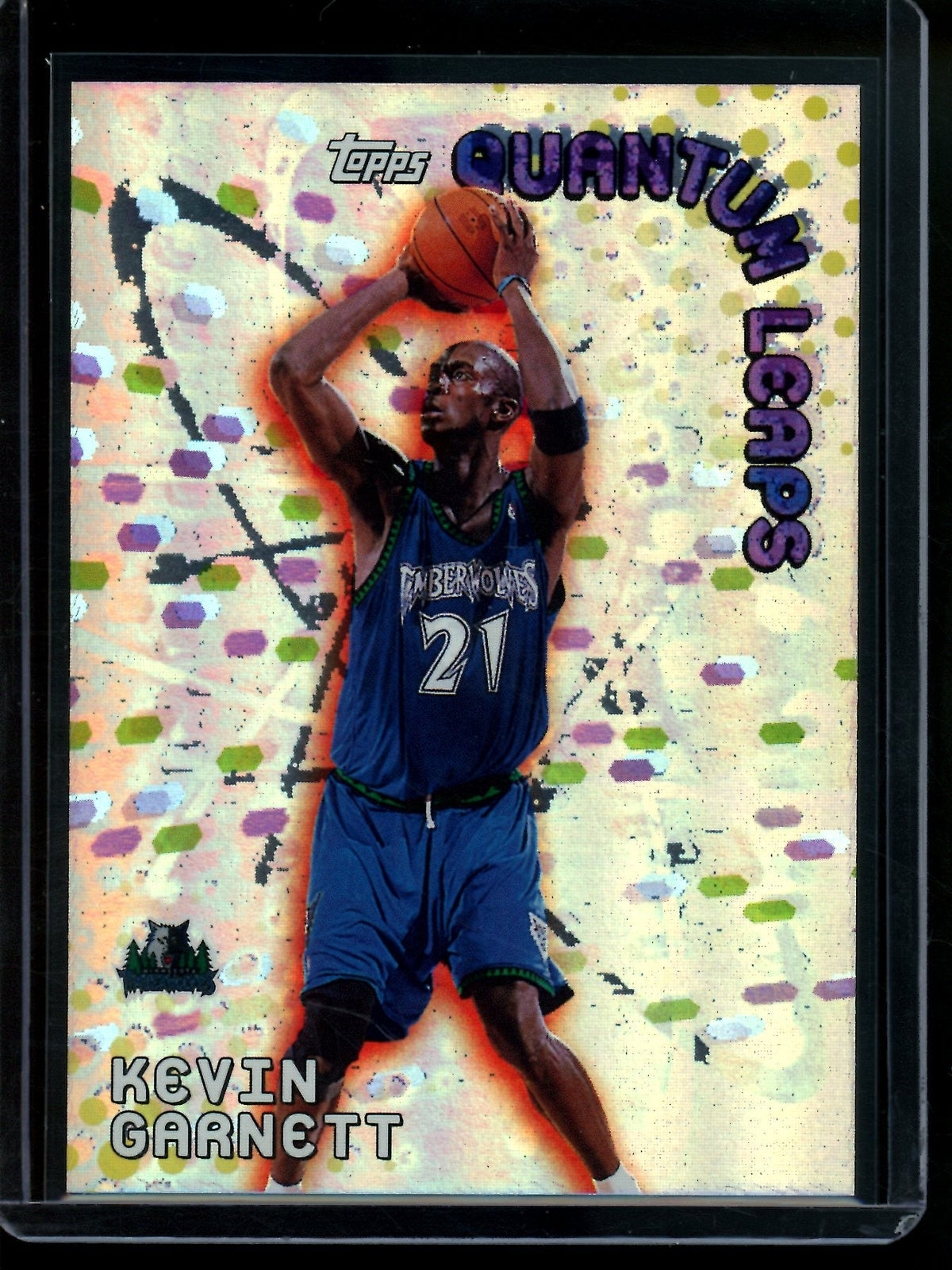 2000 Topps Kevin Garnett Quantum Leaps Timberwolves