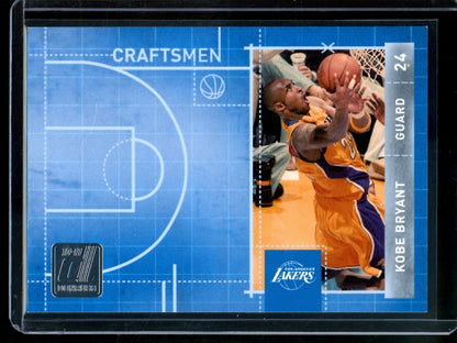 2010 Donruss Kobe Bryant Craftsmen /999 Lakers