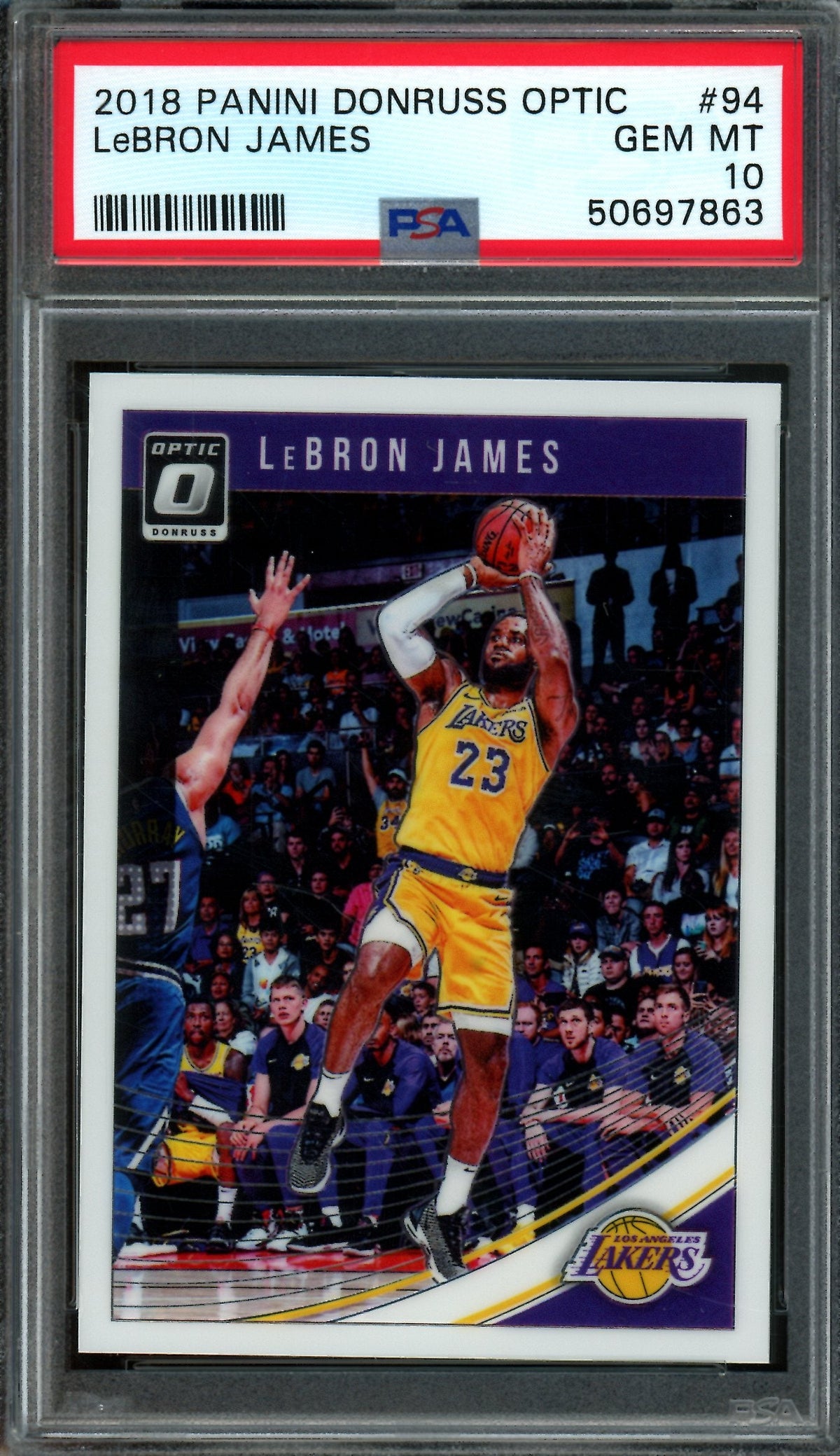 2018 Panini Optic Lebron James #94 Lakers