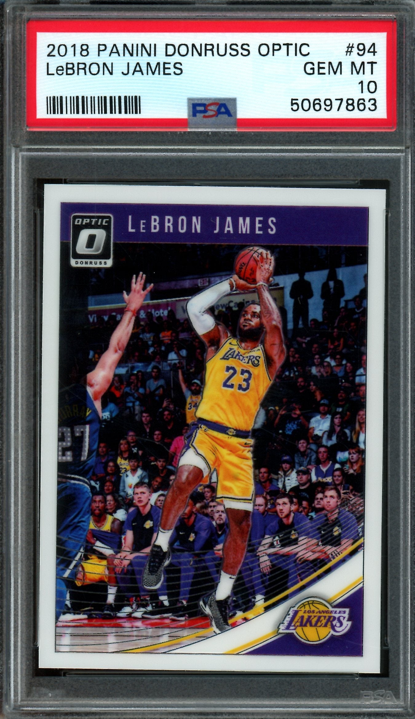 2018 Panini Optic Lebron James #94 Lakers