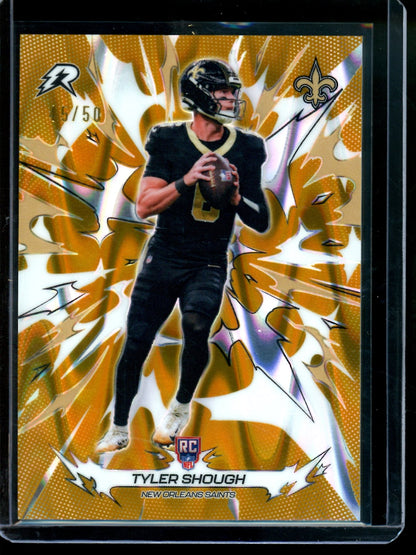2026 Topps Resurgence Tyler Shough Gold Wave Rookie Refractor /50 Saints
