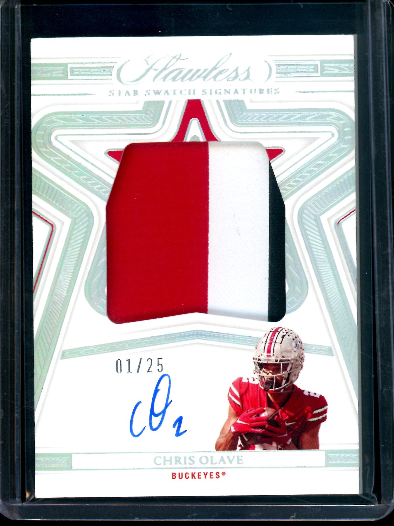 2023 Panini Flawless Chris Olave Starswatch Signatures /25 Buckeyes
