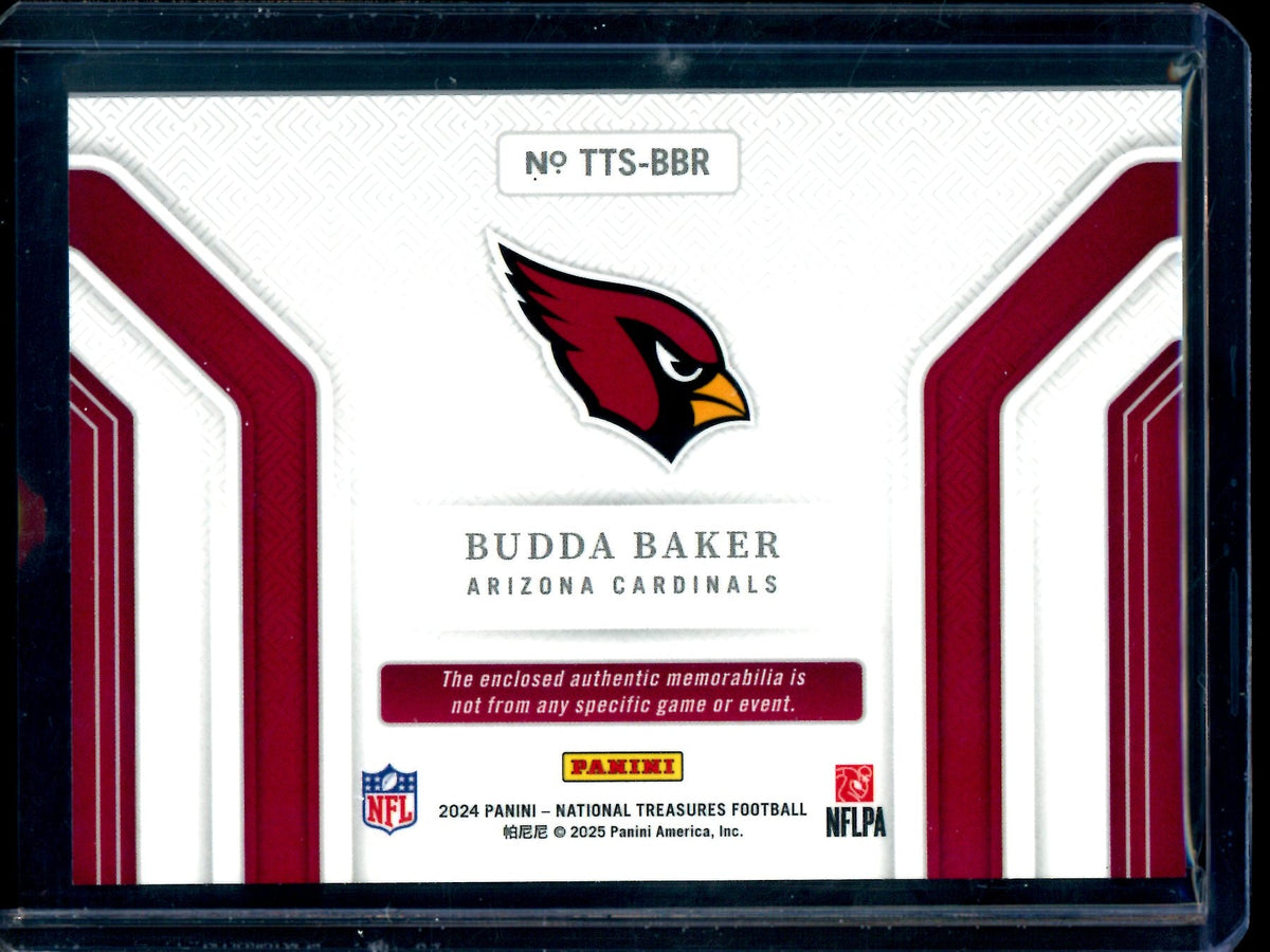 2024 Panini National Treasures Budda Baker Relic /10 Gold Cardinals