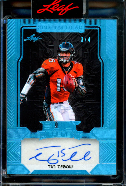2026 Leaf Spectacular Tim Tebow Build Different Autograph /4 Broncos