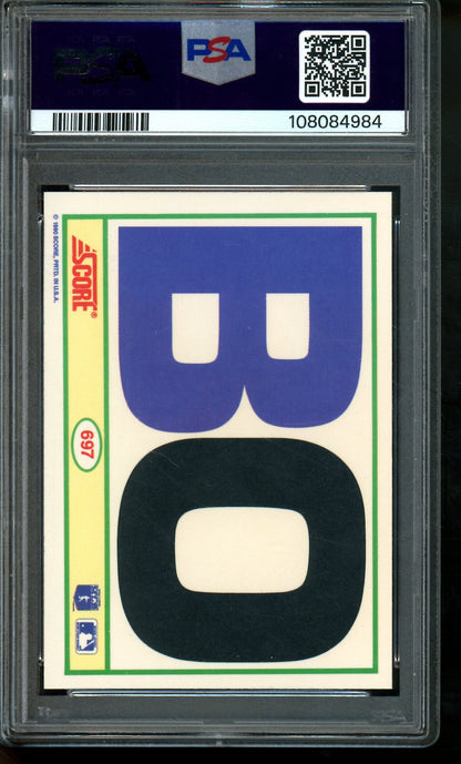 1990 Score Bo Jackson #697 PSA 8 Royals