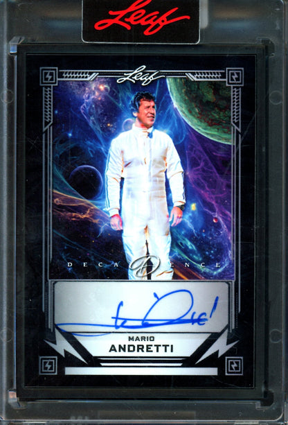 2026 Leaf Decadence Mario Andretti Black Encased Autograph /10