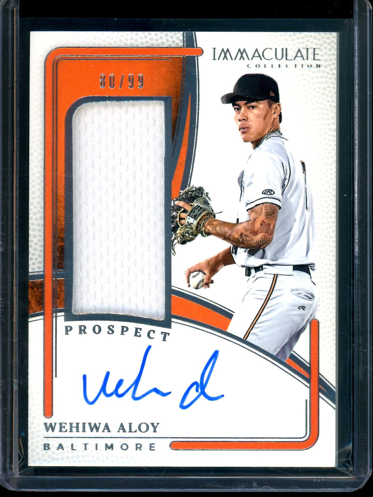 2026 Panini Immaculate Wehiwa Aloy Prospect Patch Autograph /99 Orioles