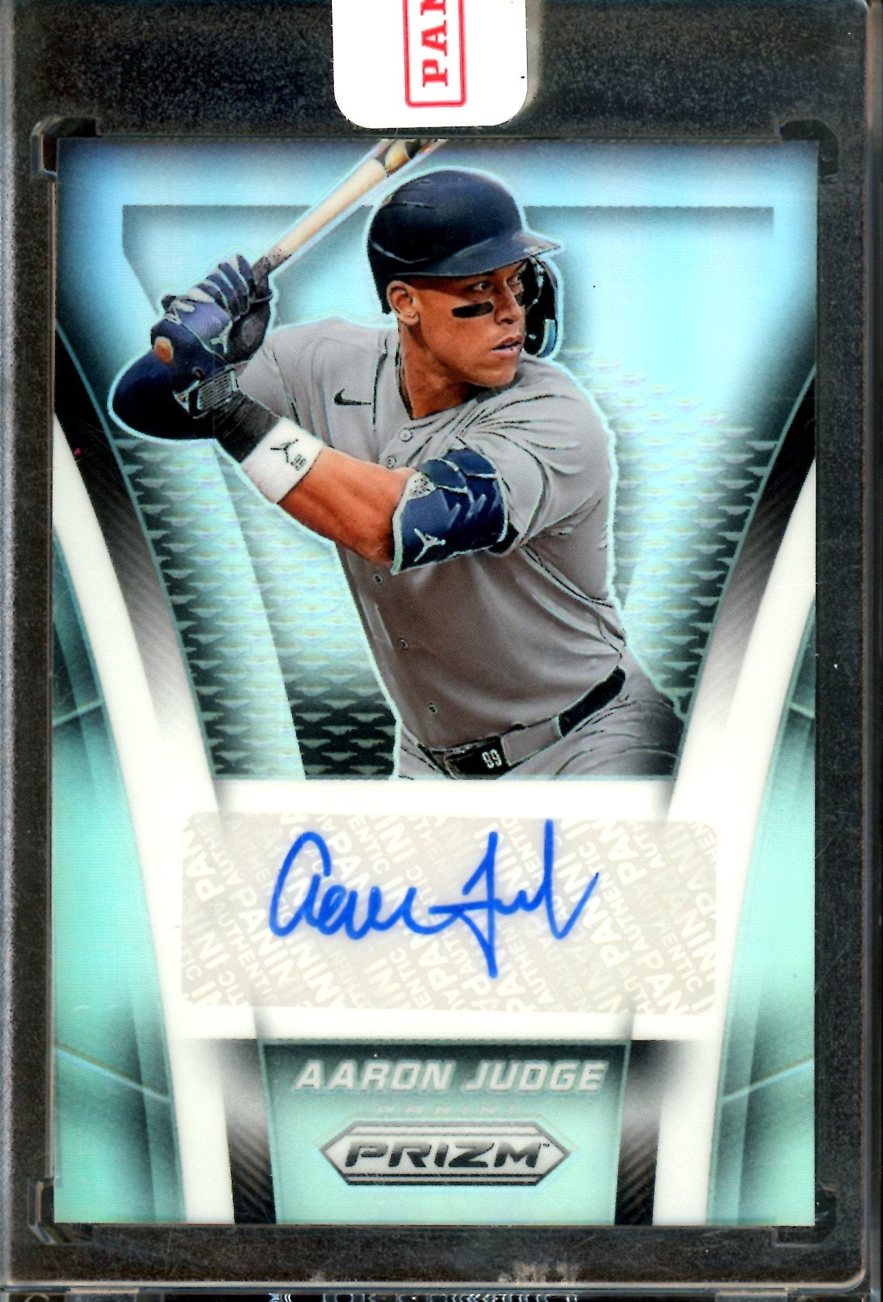 2025 Panini Prizm Aaron Judge Silver Encased Autograph #TS-AJ Yankees