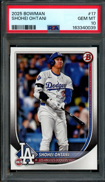 2025 Bowman Shohei Ohtani #17 PSA 10 Dodgers