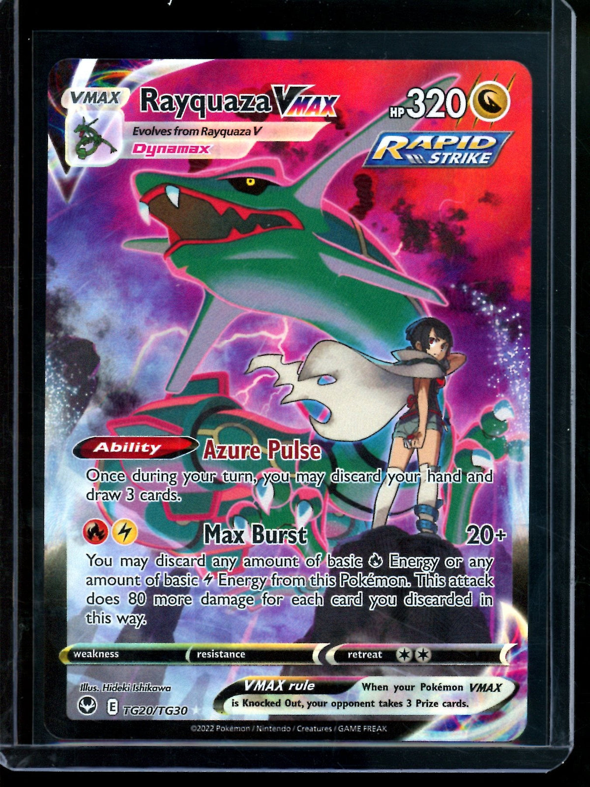 2022 Pokemon Silver Tempest Rayquaza VMAX TG20/TG30