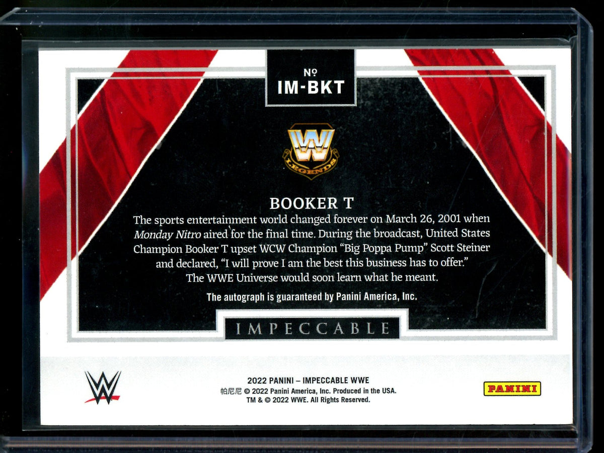 2022 Panini Impeccable Booker T Immortal Ink Autograph /25 - Trading Card Market