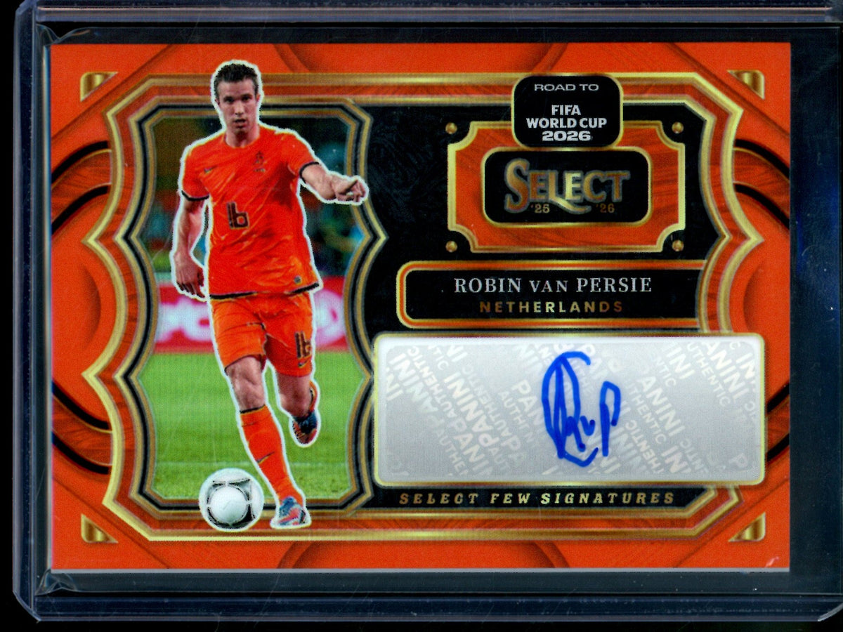 2025 Panini Select Robin Van Persie Select Few Signatures Orange /25 Netherlands - Trading Card Market