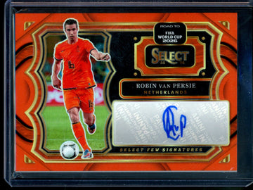 2025 Panini Select Robin Van Persie Select Few Signatures Orange /25 Netherlands - Trading Card Market