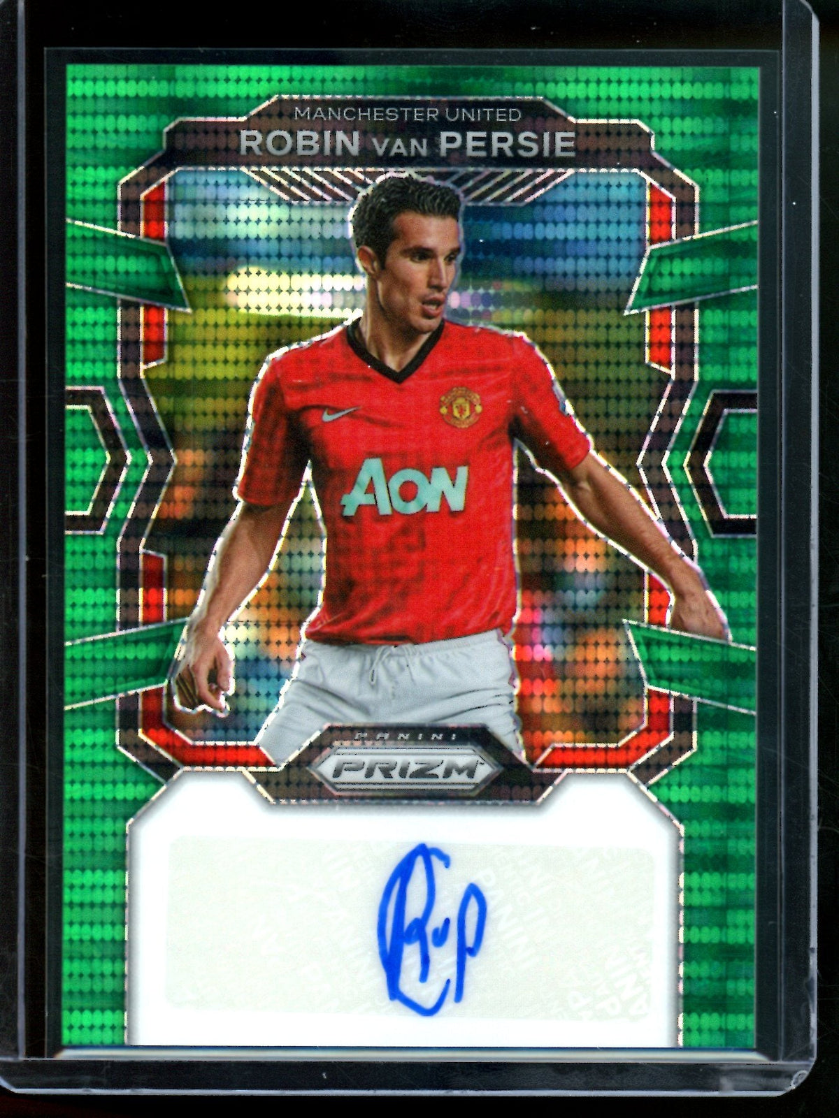 2023 Panini Prizm Robin Van Persie Green Pulse Autograph Manchester United - Trading Card Market