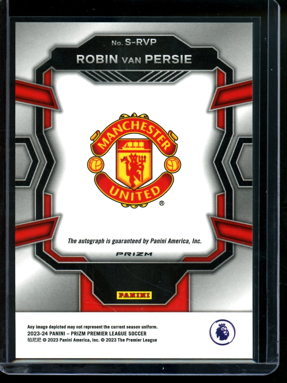 2023 Panini Prizm Robin Van Persie Green Pulse Autograph Manchester United - Trading Card Market